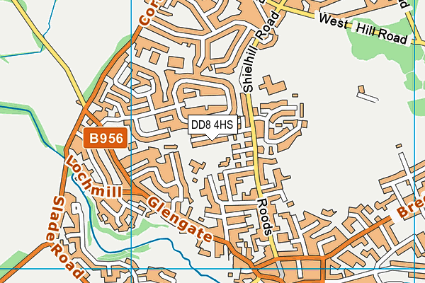 DD8 4HS map - OS VectorMap District (Ordnance Survey) DD8 4HS map - OS VectorMap District (Ordnance Survey)