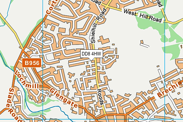 DD8 4HW map - OS VectorMap District (Ordnance Survey) DD8 4HW map - OS VectorMap District (Ordnance Survey)