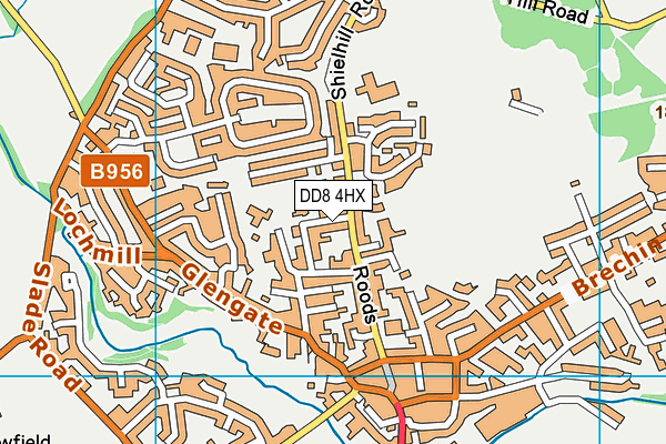 DD8 4HX map - OS VectorMap District (Ordnance Survey) DD8 4HX map - OS VectorMap District (Ordnance Survey)
