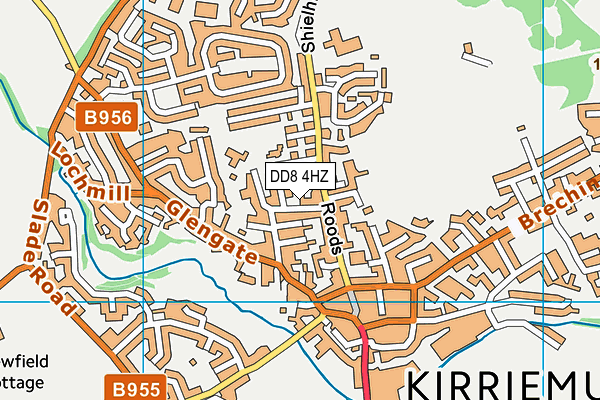 DD8 4HZ map - OS VectorMap District (Ordnance Survey) DD8 4HZ map - OS VectorMap District (Ordnance Survey)