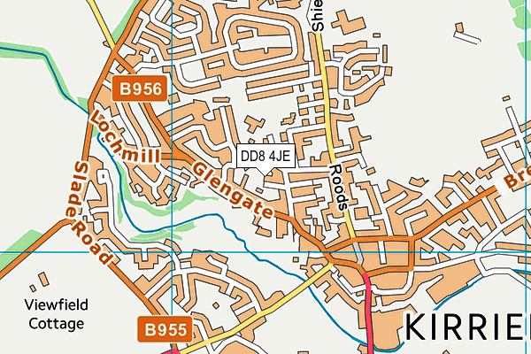 DD8 4JE map - OS VectorMap District (Ordnance Survey) DD8 4JE map - OS VectorMap District (Ordnance Survey)