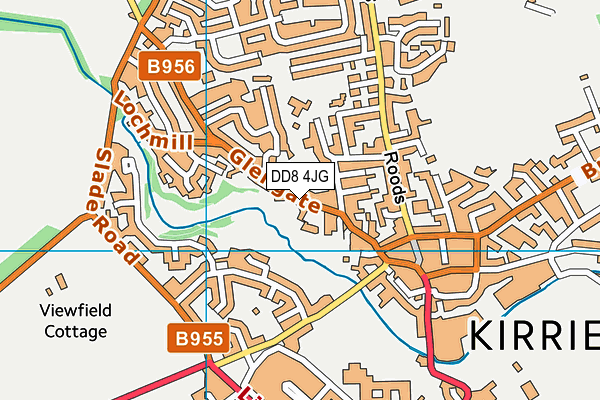 DD8 4JG map - OS VectorMap District (Ordnance Survey)
