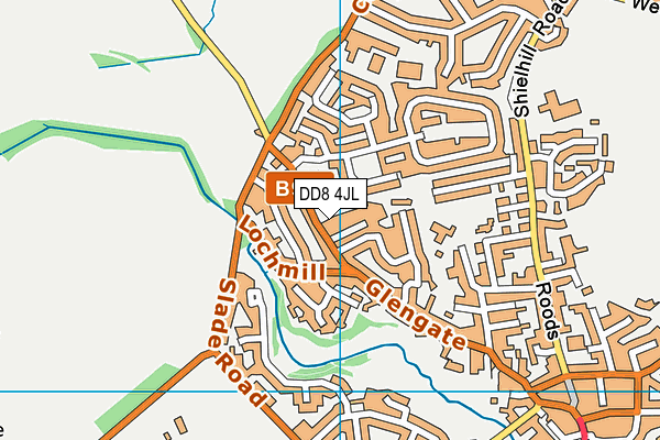 DD8 4JL map - OS VectorMap District (Ordnance Survey) DD8 4JL map - OS VectorMap District (Ordnance Survey)