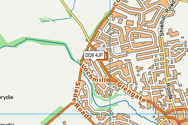 DD8 4JP map - OS VectorMap District (Ordnance Survey) DD8 4JP map - OS VectorMap District (Ordnance Survey)