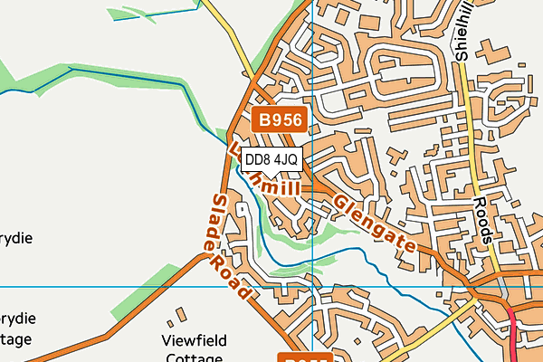 DD8 4JQ map - OS VectorMap District (Ordnance Survey) DD8 4JQ map - OS VectorMap District (Ordnance Survey)
