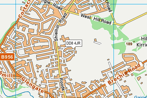 DD8 4JR map - OS VectorMap District (Ordnance Survey) DD8 4JR map - OS VectorMap District (Ordnance Survey)