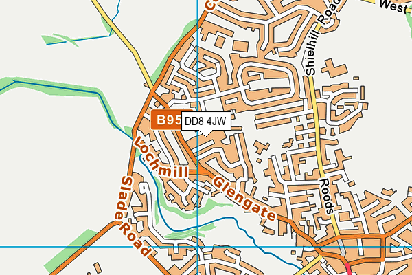 DD8 4JW map - OS VectorMap District (Ordnance Survey) DD8 4JW map - OS VectorMap District (Ordnance Survey)