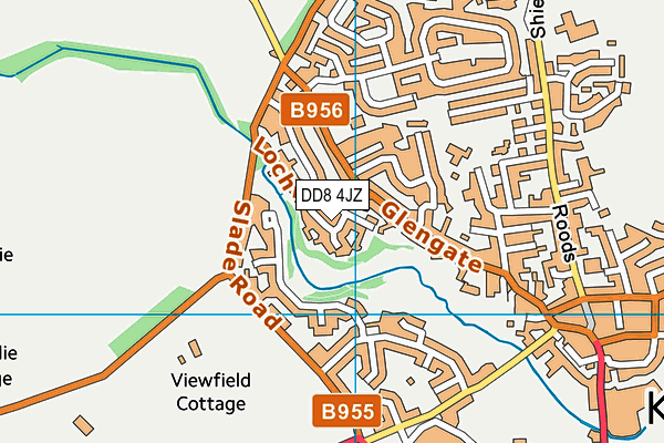 DD8 4JZ map - OS VectorMap District (Ordnance Survey) DD8 4JZ map - OS VectorMap District (Ordnance Survey)