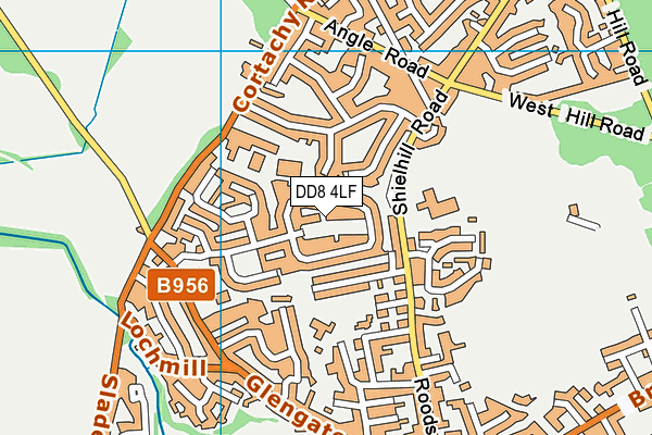 DD8 4LF map - OS VectorMap District (Ordnance Survey) DD8 4LF map - OS VectorMap District (Ordnance Survey)