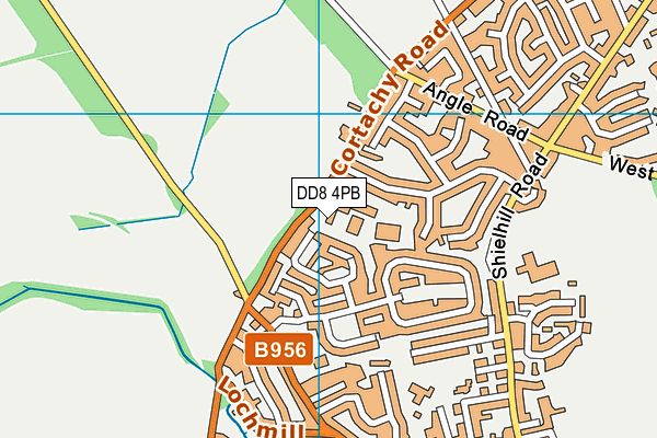 DD8 4PB map - OS VectorMap District (Ordnance Survey) DD8 4PB map - OS VectorMap District (Ordnance Survey)