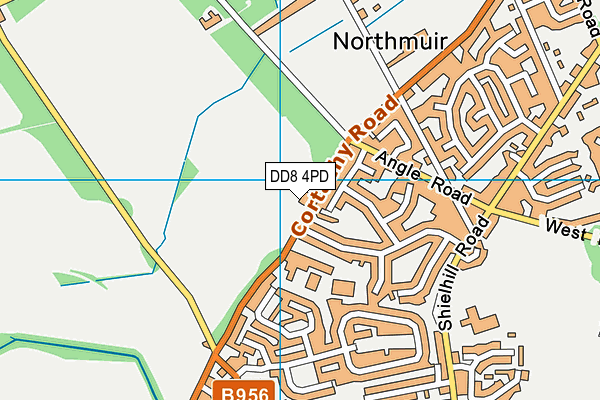 DD8 4PD map - OS VectorMap District (Ordnance Survey) DD8 4PD map - OS VectorMap District (Ordnance Survey)