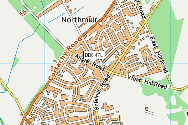 DD8 4PL map - OS VectorMap District (Ordnance Survey) DD8 4PL map - OS VectorMap District (Ordnance Survey)