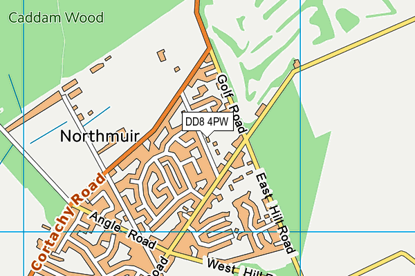 DD8 4PW map - OS VectorMap District (Ordnance Survey) DD8 4PW map - OS VectorMap District (Ordnance Survey)