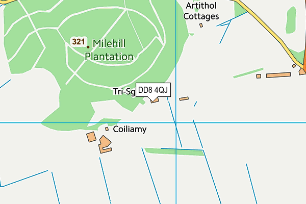 DD8 4QJ map - OS VectorMap District (Ordnance Survey) DD8 4QJ map - OS VectorMap District (Ordnance Survey)