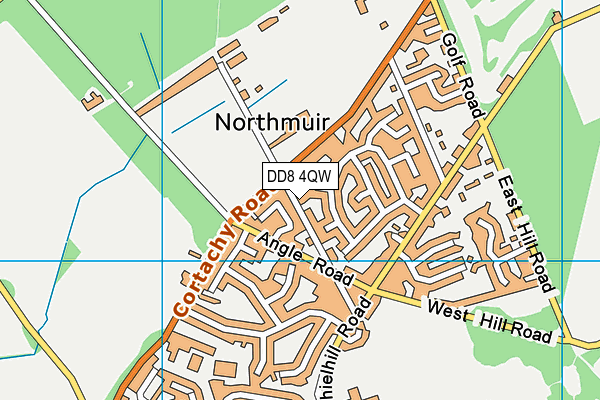 DD8 4QW map - OS VectorMap District (Ordnance Survey) DD8 4QW map - OS VectorMap District (Ordnance Survey)