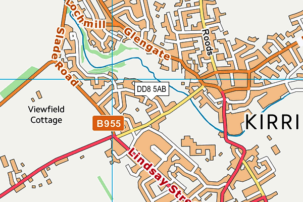 DD8 5AB map - OS VectorMap District (Ordnance Survey)