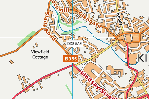 DD8 5AE map - OS VectorMap District (Ordnance Survey) DD8 5AE map - OS VectorMap District (Ordnance Survey)