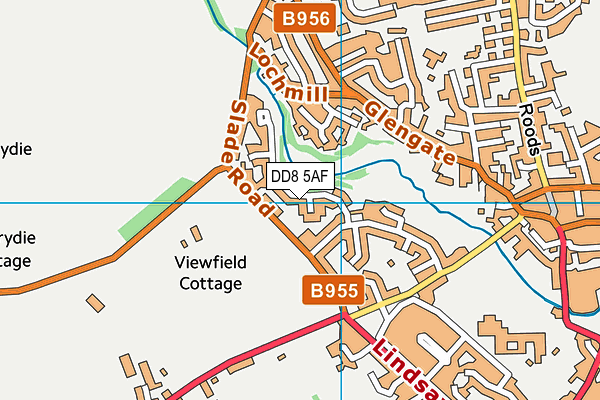 DD8 5AF map - OS VectorMap District (Ordnance Survey) DD8 5AF map - OS VectorMap District (Ordnance Survey)