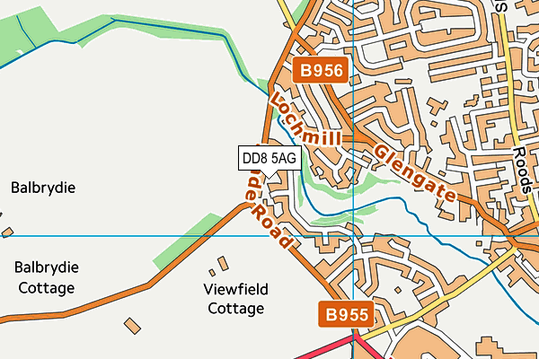 DD8 5AG map - OS VectorMap District (Ordnance Survey)