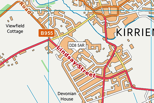 DD8 5AR map - OS VectorMap District (Ordnance Survey) DD8 5AR map - OS VectorMap District (Ordnance Survey)