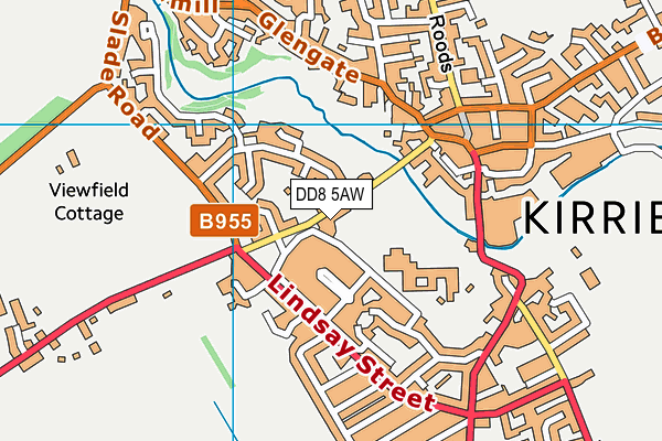 DD8 5AW map - OS VectorMap District (Ordnance Survey) DD8 5AW map - OS VectorMap District (Ordnance Survey)