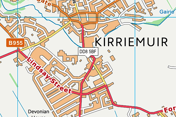 DD8 5BF map - OS VectorMap District (Ordnance Survey)