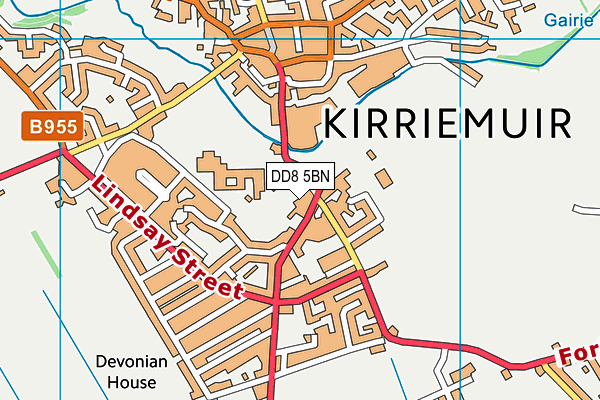 DD8 5BN map - OS VectorMap District (Ordnance Survey) DD8 5BN map - OS VectorMap District (Ordnance Survey)