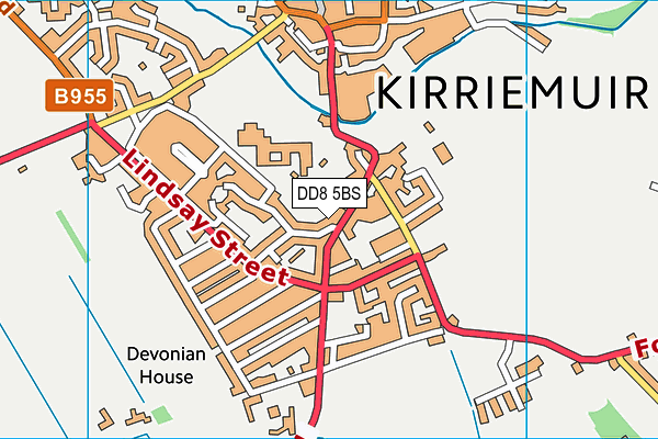 DD8 5BS map - OS VectorMap District (Ordnance Survey) DD8 5BS map - OS VectorMap District (Ordnance Survey)