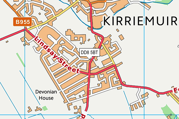 DD8 5BT map - OS VectorMap District (Ordnance Survey) DD8 5BT map - OS VectorMap District (Ordnance Survey)
