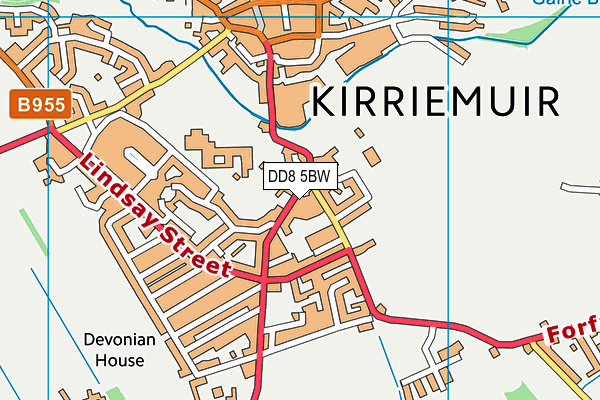 DD8 5BW map - OS VectorMap District (Ordnance Survey)
