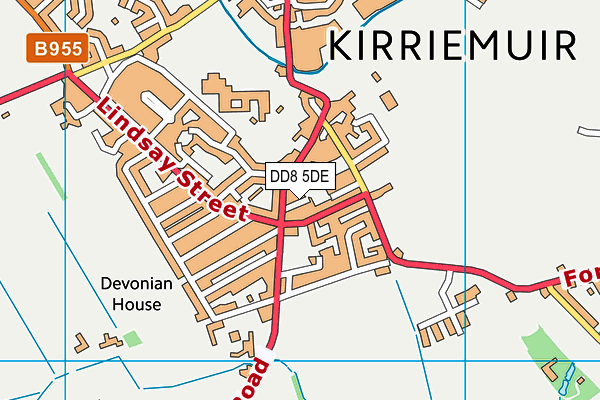 DD8 5DE map - OS VectorMap District (Ordnance Survey)