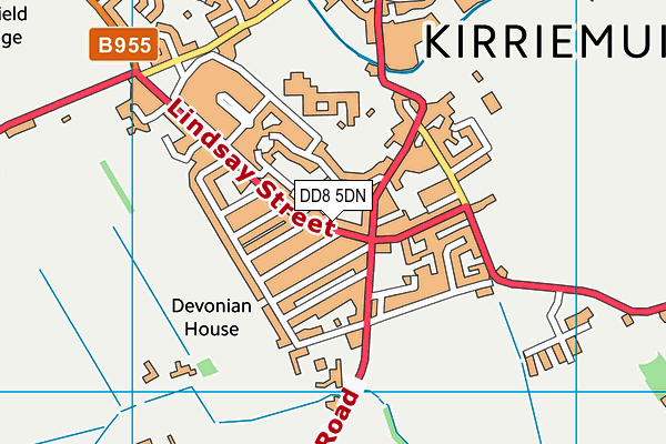 DD8 5DN map - OS VectorMap District (Ordnance Survey) DD8 5DN map - OS VectorMap District (Ordnance Survey)