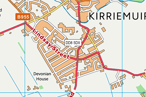 DD8 5DX map - OS VectorMap District (Ordnance Survey) DD8 5DX map - OS VectorMap District (Ordnance Survey)