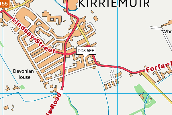 DD8 5EE map - OS VectorMap District (Ordnance Survey) DD8 5EE map - OS VectorMap District (Ordnance Survey)