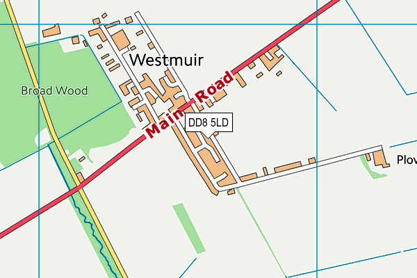 DD8 5LD map - OS VectorMap District (Ordnance Survey) DD8 5LD map - OS VectorMap District (Ordnance Survey)