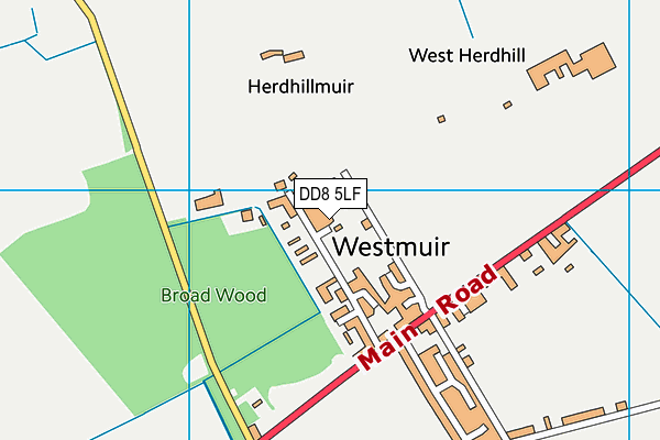 DD8 5LF map - OS VectorMap District (Ordnance Survey) DD8 5LF map - OS VectorMap District (Ordnance Survey)