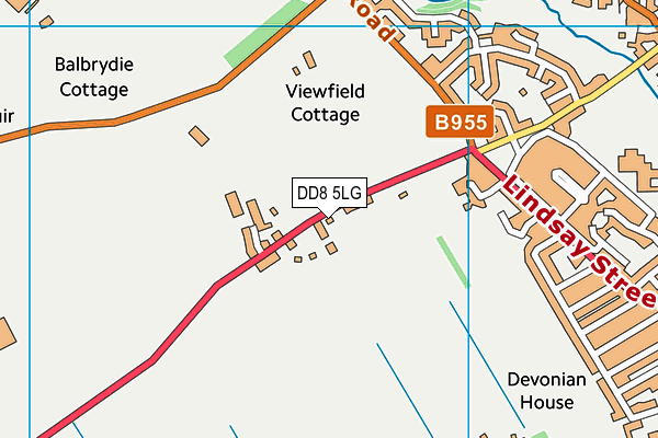 DD8 5LG map - OS VectorMap District (Ordnance Survey) DD8 5LG map - OS VectorMap District (Ordnance Survey)