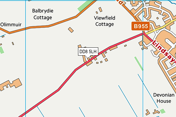 DD8 5LH map - OS VectorMap District (Ordnance Survey) DD8 5LH map - OS VectorMap District (Ordnance Survey)