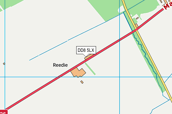 DD8 5LX map - OS VectorMap District (Ordnance Survey) DD8 5LX map - OS VectorMap District (Ordnance Survey)