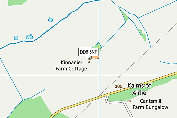 DD8 5NF map - OS VectorMap District (Ordnance Survey)