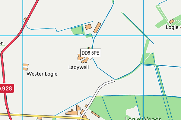 DD8 5PE map - OS VectorMap District (Ordnance Survey) DD8 5PE map - OS VectorMap District (Ordnance Survey)