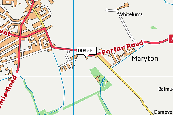 DD8 5PL map - OS VectorMap District (Ordnance Survey)