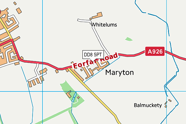 DD8 5PT map - OS VectorMap District (Ordnance Survey)