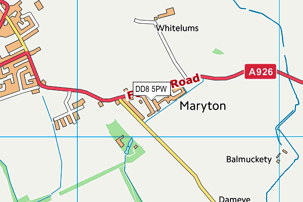 DD8 5PW map - OS VectorMap District (Ordnance Survey)