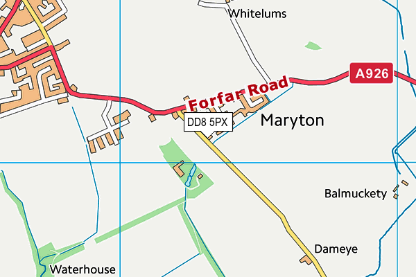 DD8 5PX map - OS VectorMap District (Ordnance Survey)