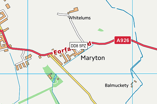 DD8 5PZ map - OS VectorMap District (Ordnance Survey)