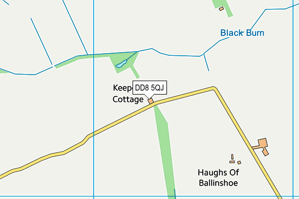 DD8 5QJ map - OS VectorMap District (Ordnance Survey) DD8 5QJ map - OS VectorMap District (Ordnance Survey)