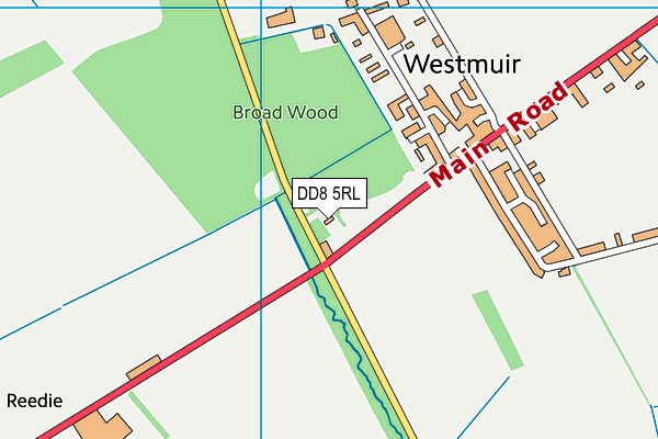 DD8 5RL map - OS VectorMap District (Ordnance Survey)