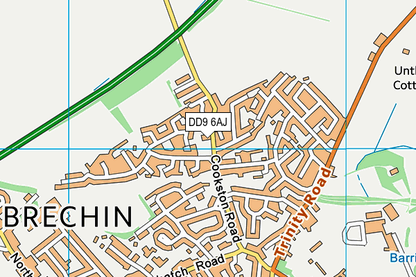 DD9 6AJ map - OS VectorMap District (Ordnance Survey) DD9 6AJ map - OS VectorMap District (Ordnance Survey)