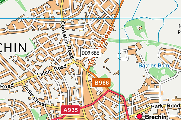 DD9 6BE map - OS VectorMap District (Ordnance Survey) DD9 6BE map - OS VectorMap District (Ordnance Survey)